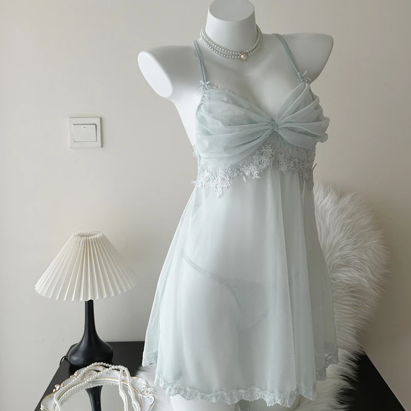 Romantic Pure Desire Nightgown Set (Dress and Panty)