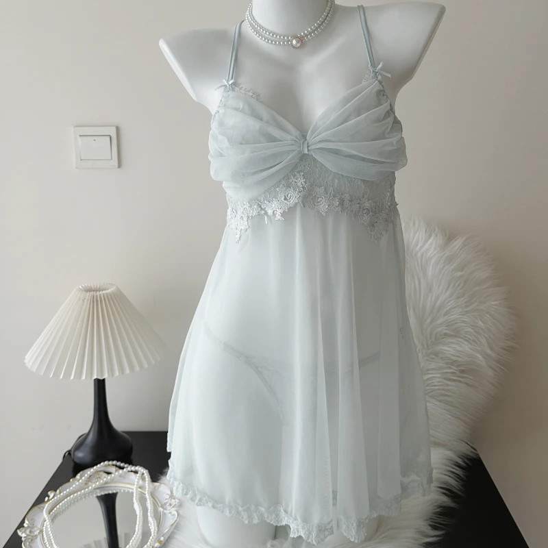 Romantic Pure Desire Nightgown Set (Dress and Panty)